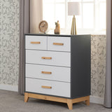 Wooden Chest Of 5 Drawers - Cleveland