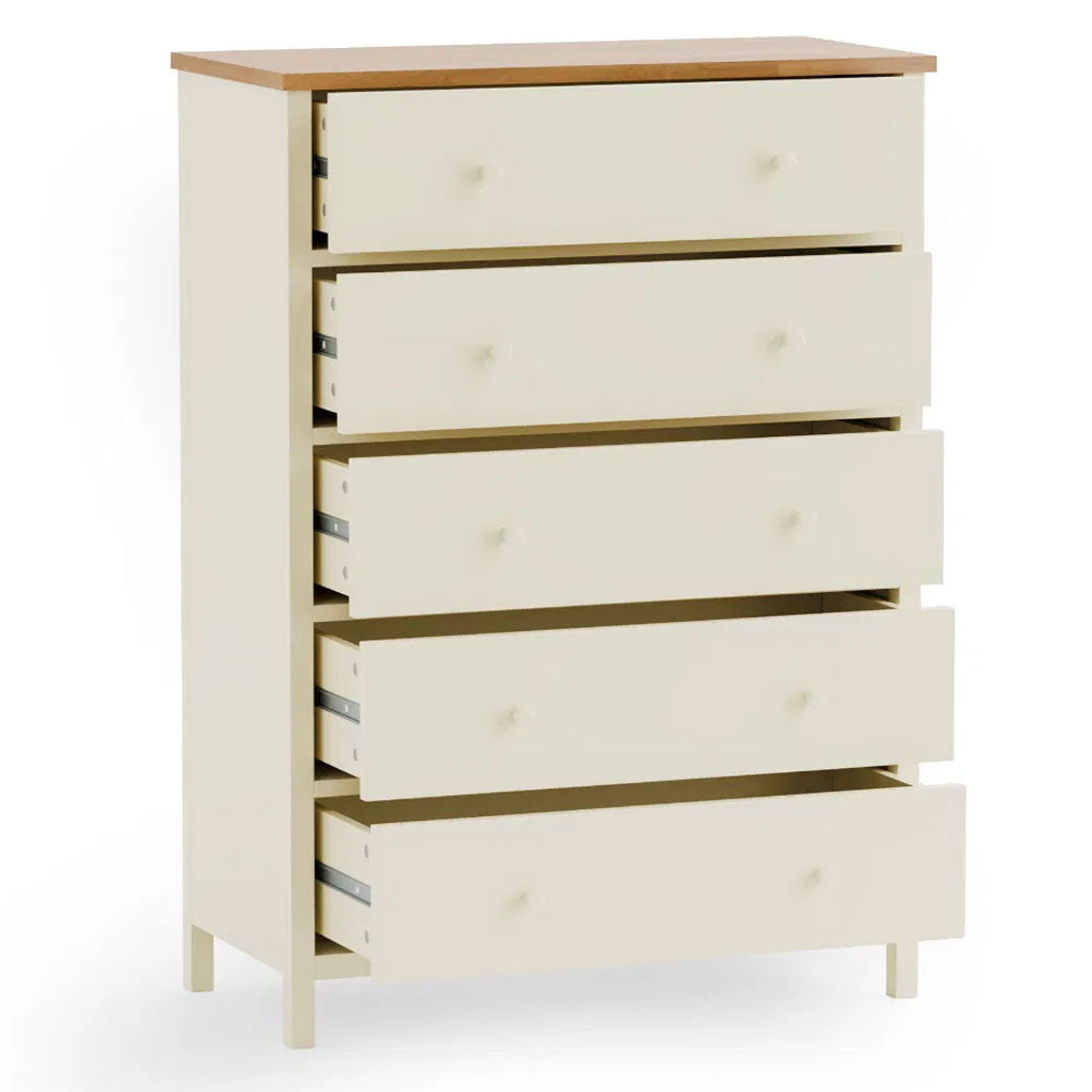 Wooden Chest Of 5 Drawers - Coxmoor
