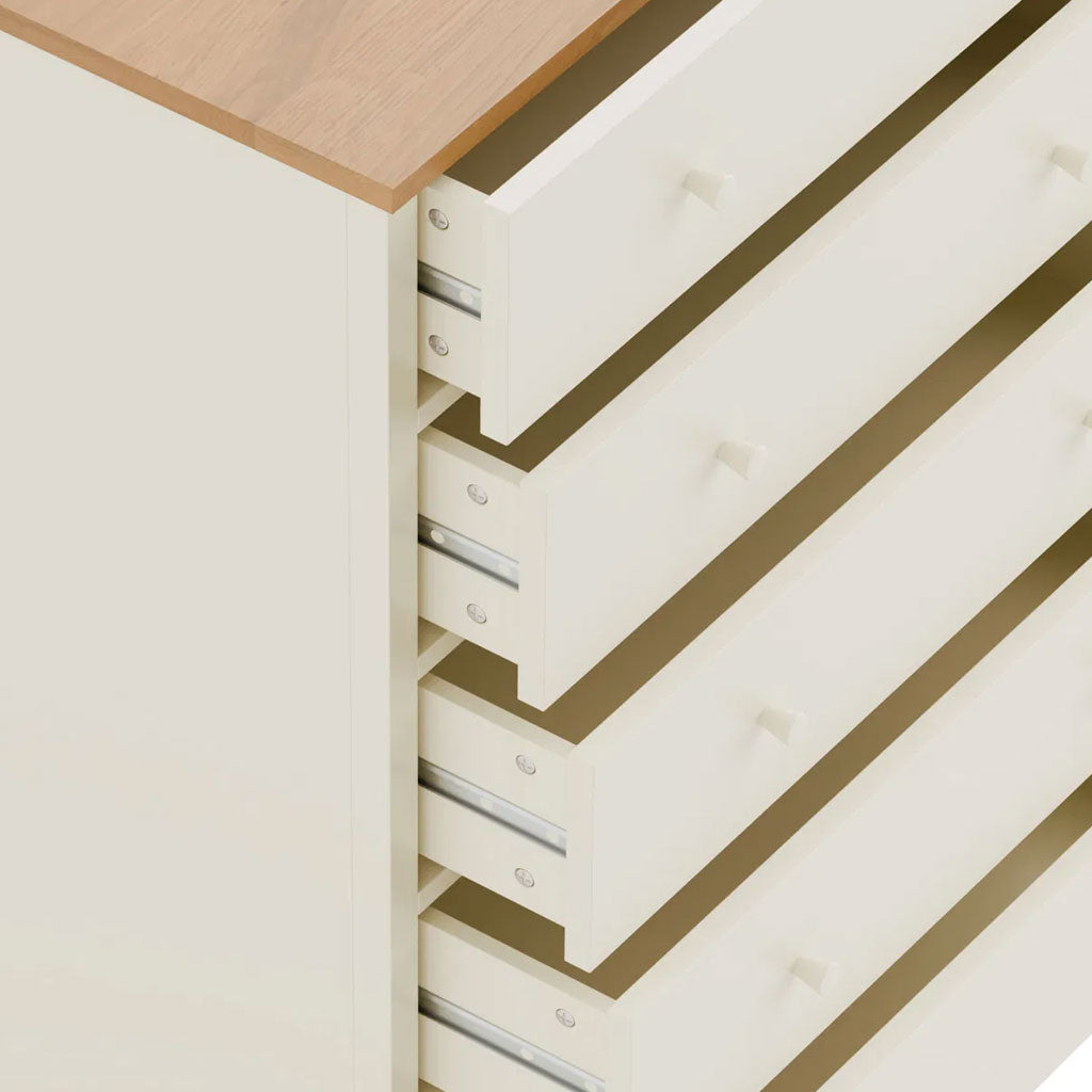 Wooden Chest Of 5 Drawers - Coxmoor