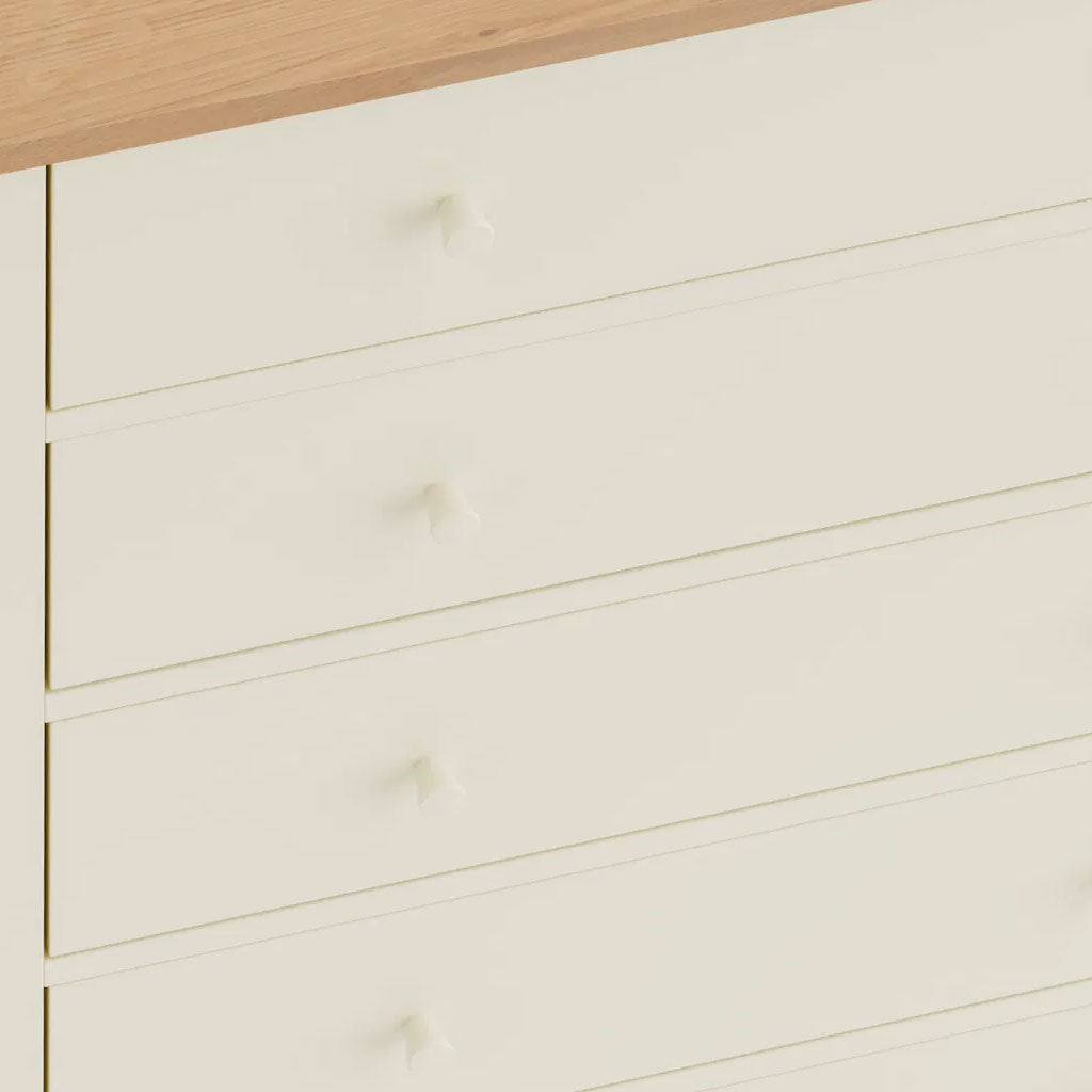 Wooden Chest Of 5 Drawers - Coxmoor