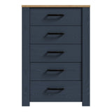 Wooden Chest Of 5 Drawers Narrow - Bohol