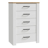 Wooden Chest Of 5 Drawers Narrow - Bohol