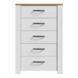 Wooden Chest Of 5 Drawers Narrow - Bohol