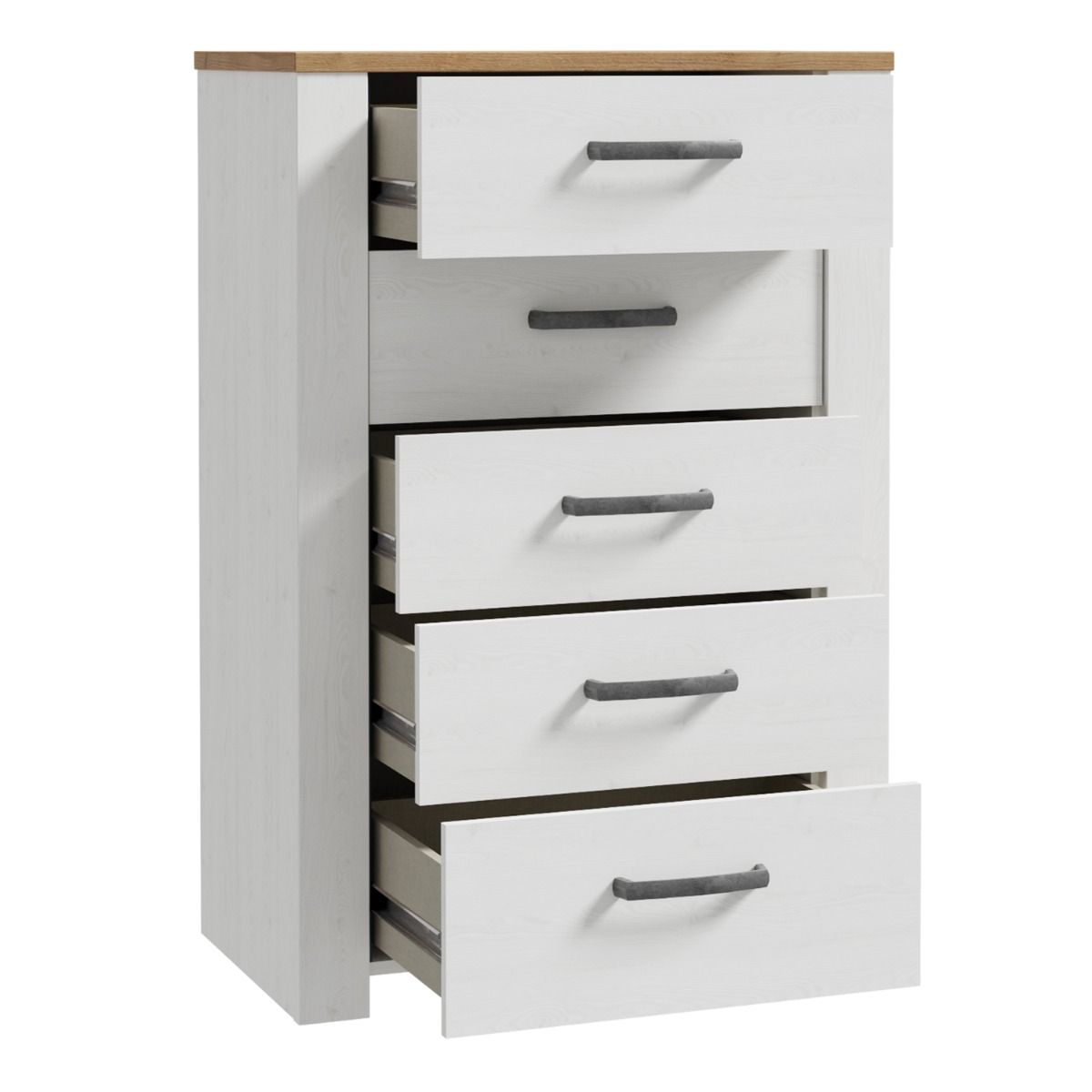 Wooden Chest Of 5 Drawers Narrow - Bohol