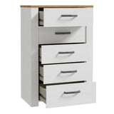 Wooden Chest Of 5 Drawers Narrow - Bohol