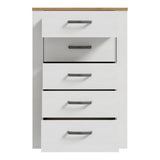 Wooden Chest Of 5 Drawers Narrow - Bohol
