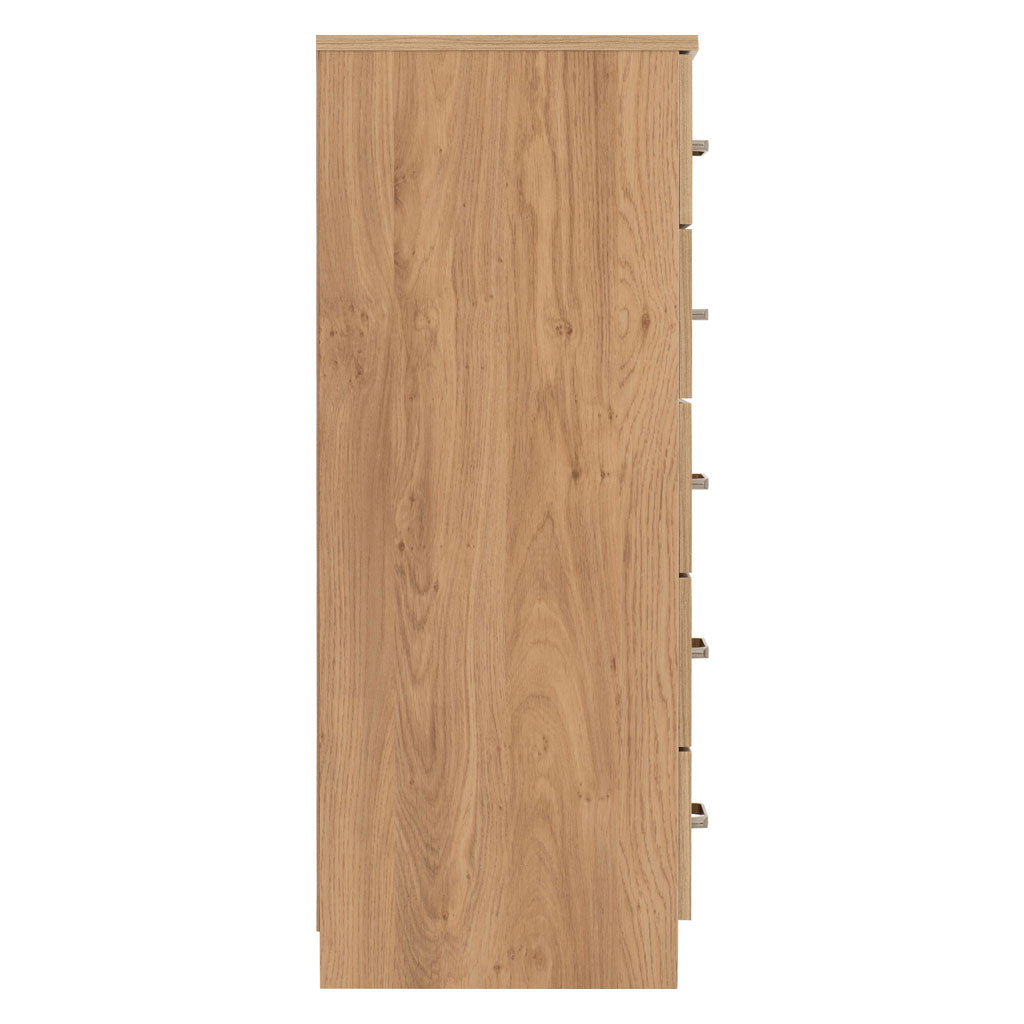 Wooden Chest Of 5 Drawers Narrow - Dakota
