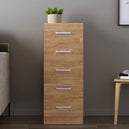 Wooden Chest Of 5 Drawers Narrow - Dakota