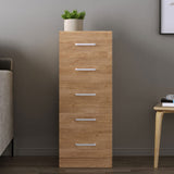 Wooden Chest Of 5 Drawers Narrow - Dakota