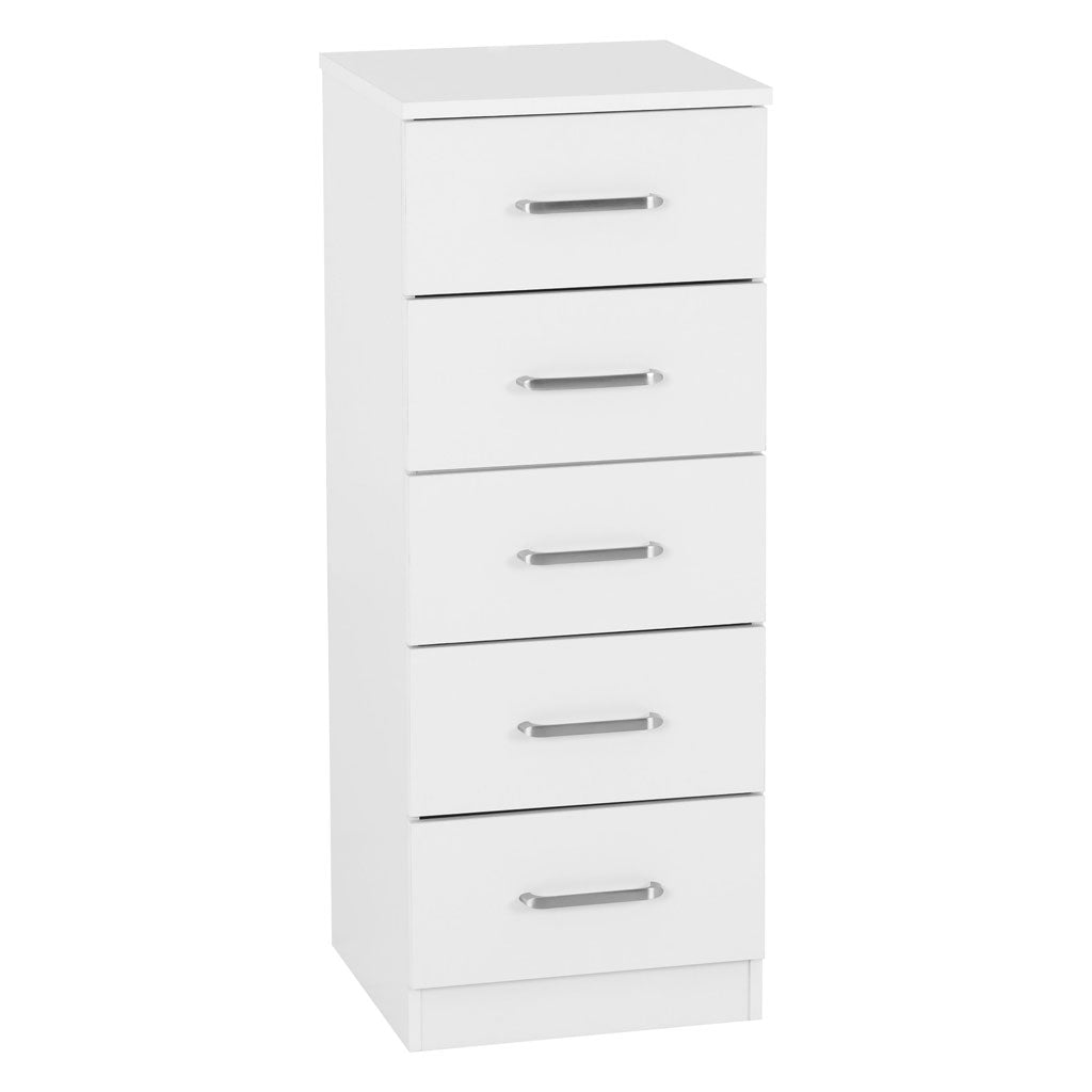 Wooden Chest Of 5 Drawers Narrow - Dakota