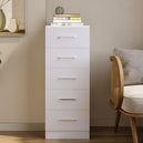 Wooden Chest Of 5 Drawers Narrow - Dakota