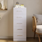 Wooden Chest Of 5 Drawers Narrow - Dakota