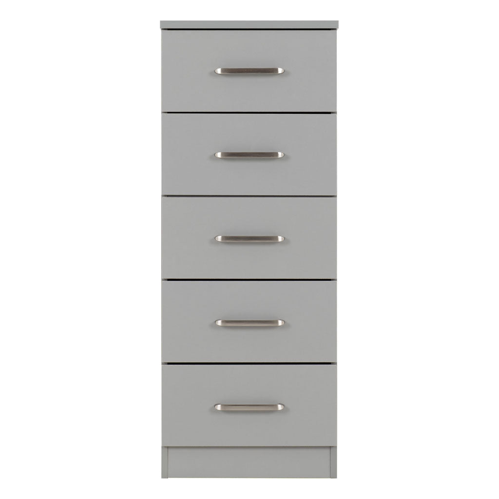 Wooden Chest Of 5 Drawers Narrow - Dakota