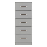 Wooden Chest Of 5 Drawers Narrow - Dakota