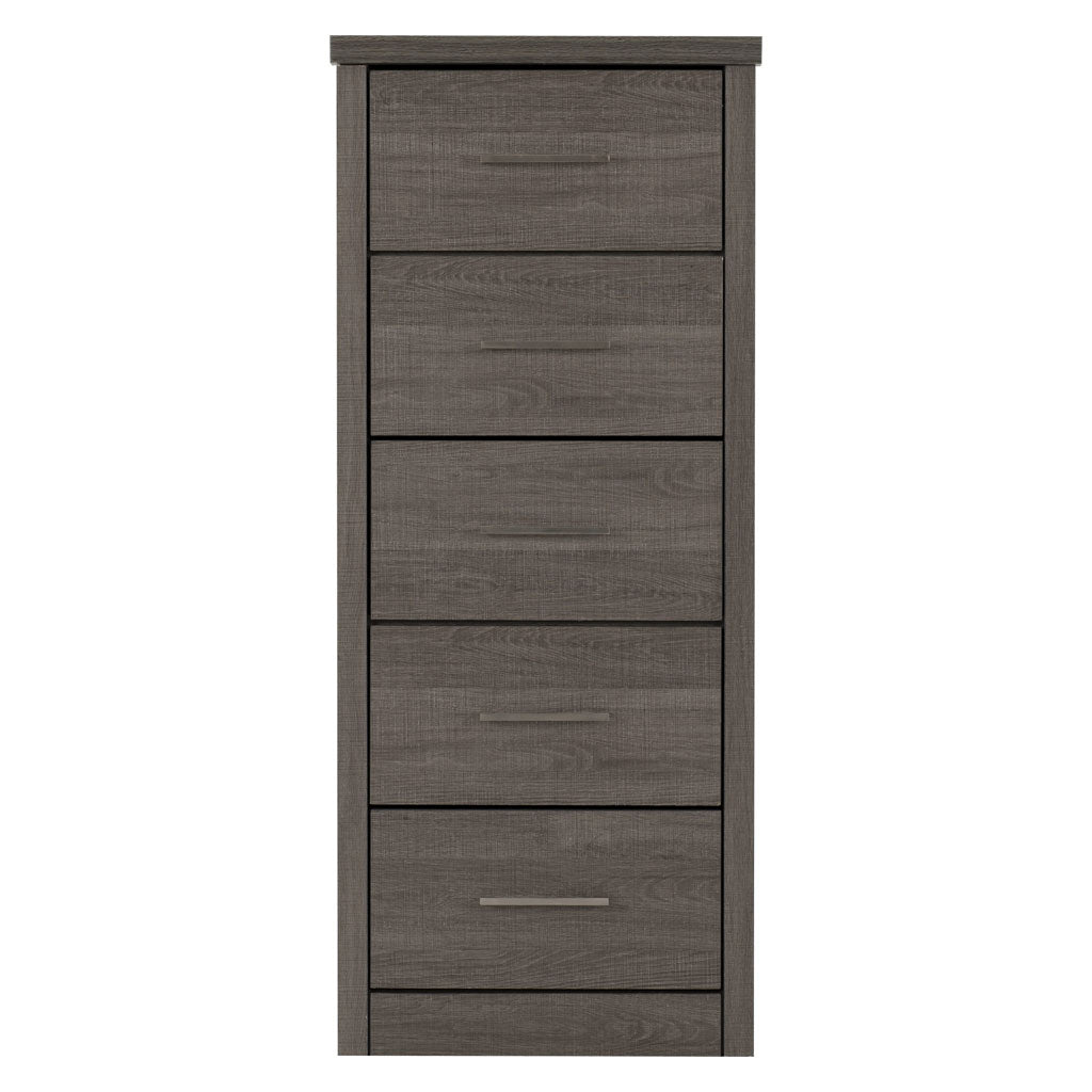 Wooden Chest Of 5 Drawers Narrow - Lisbon