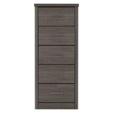 Wooden Chest Of 5 Drawers Narrow - Lisbon