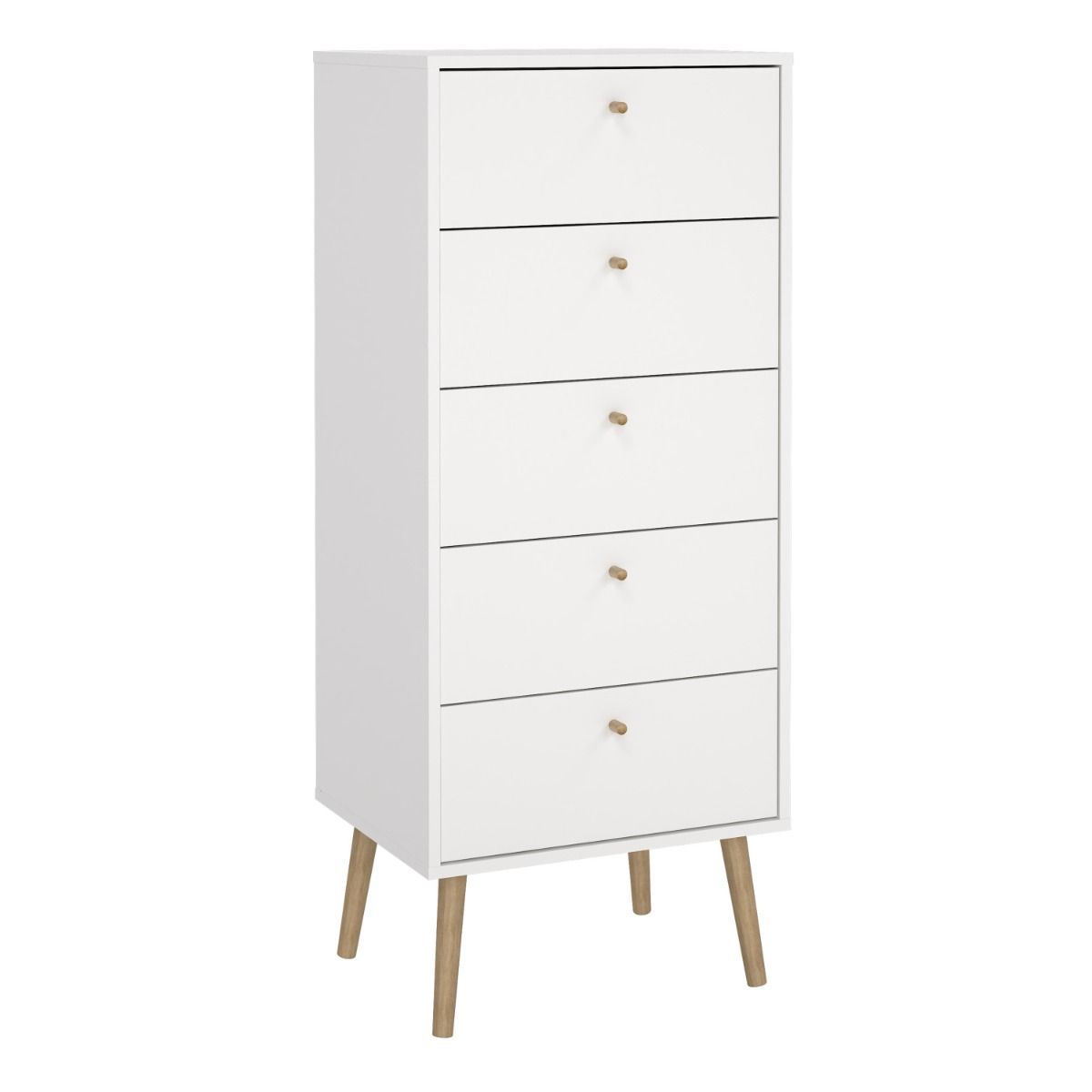 Wooden Chest Of 5 Drawers Tall - Cumbria