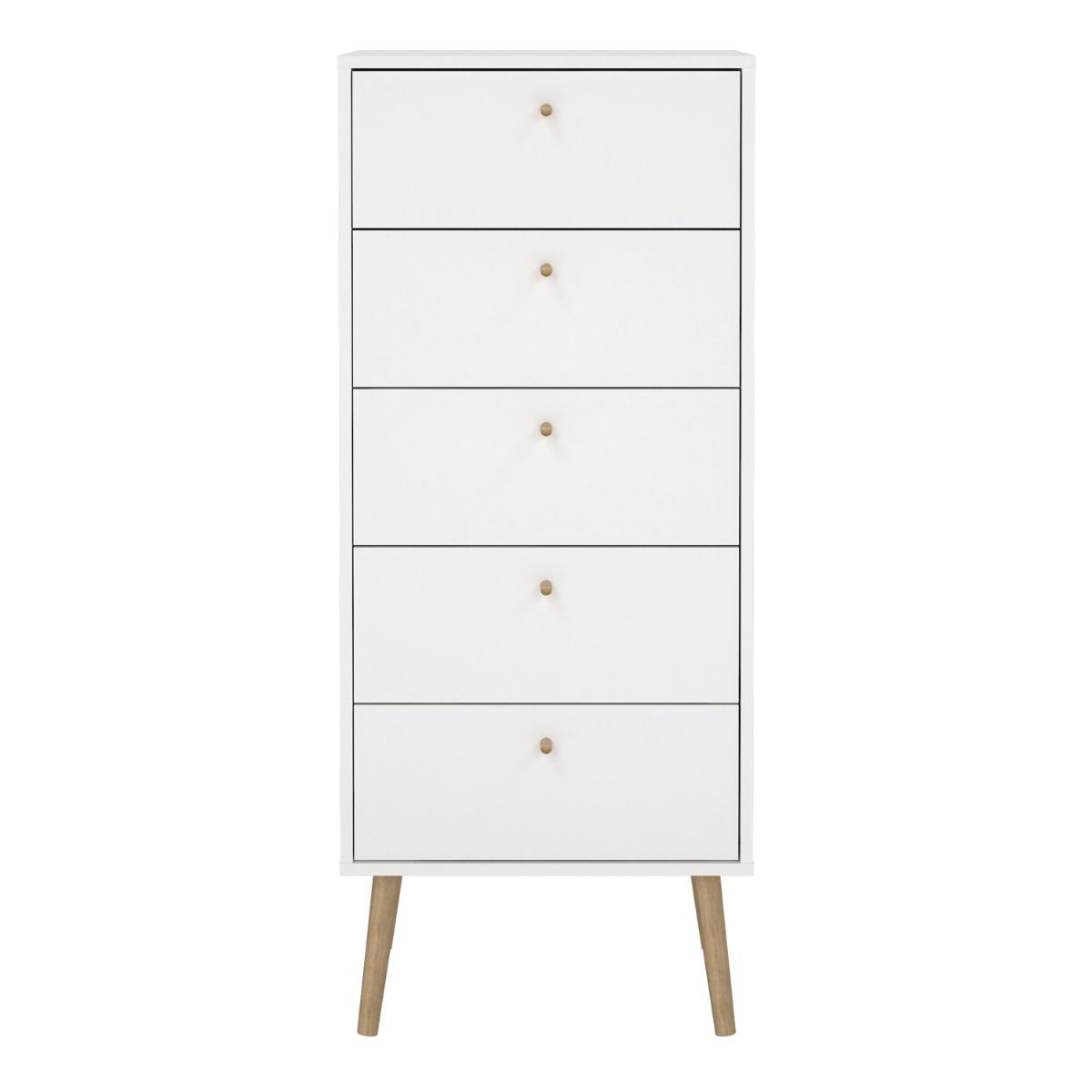 Wooden Chest Of 5 Drawers Tall - Cumbria