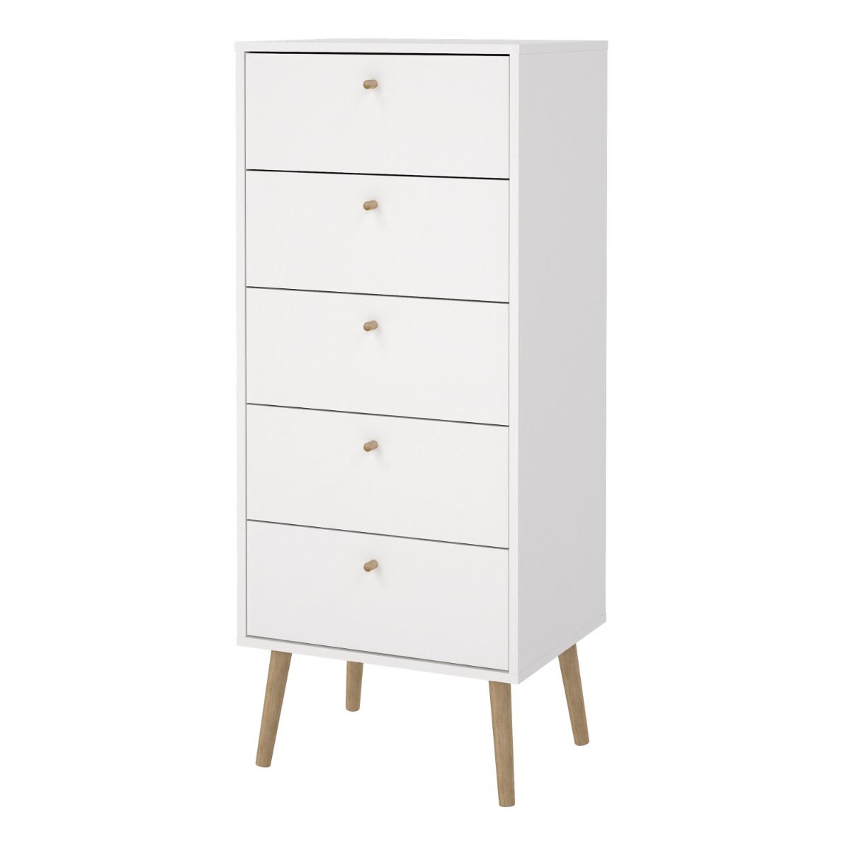 Wooden Chest Of 5 Drawers Tall - Cumbria