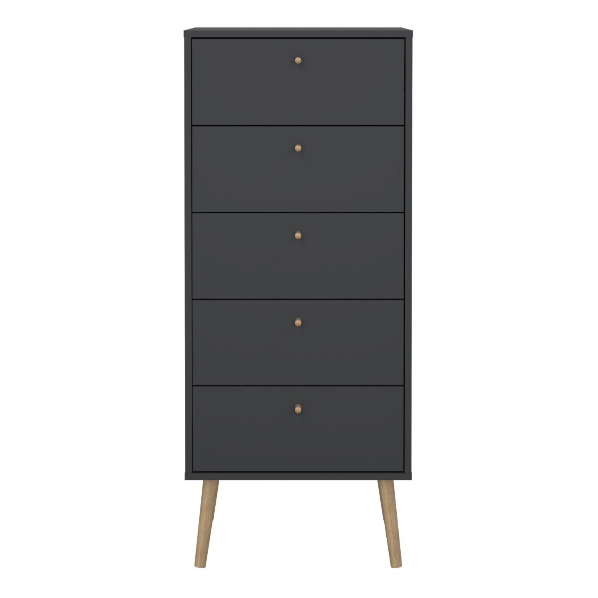 Wooden Chest Of 5 Drawers Tall - Cumbria