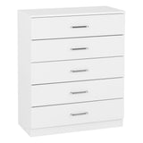 Wooden Chest Of 5 Drawers Wide - Dakota