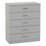 Wooden Chest Of 5 Drawers Wide - Dakota