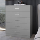 Wooden Chest Of 5 Drawers Wide - Dakota