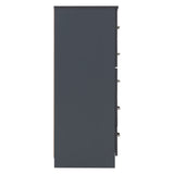 Wooden Chest Of 5 Drawers Wide - Dakota