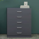 Wooden Chest Of 5 Drawers Wide - Dakota