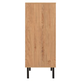 Wooden Chest Of 5 Drawers Wide - Leon