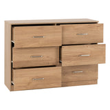 Wooden Chest Of 6 Drawers - Dakota