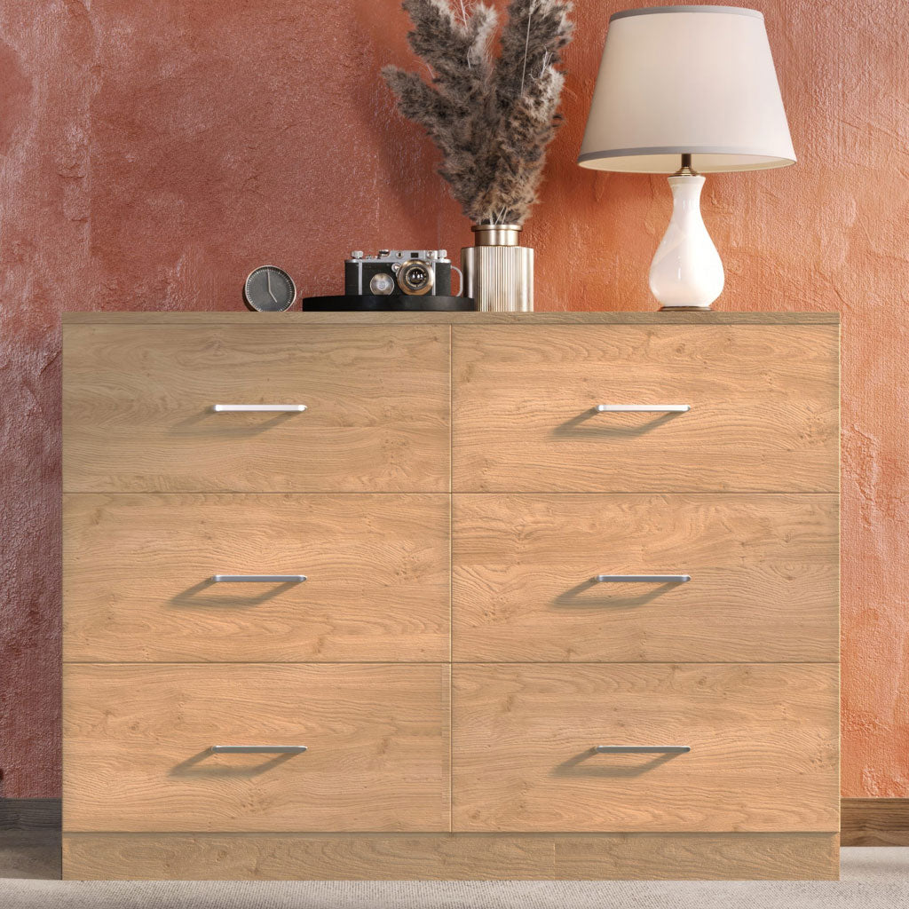 Wooden Chest Of 6 Drawers - Dakota