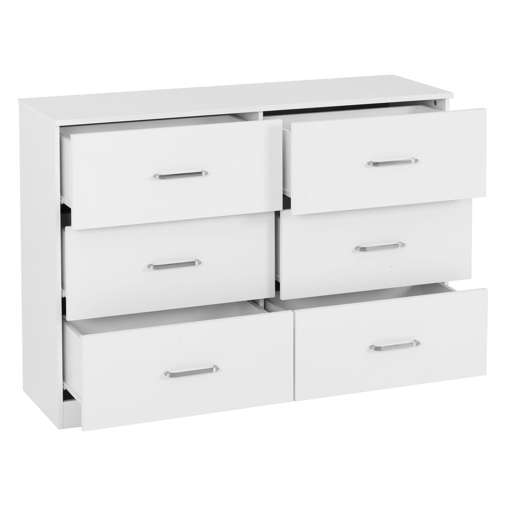 Wooden Chest Of 6 Drawers - Dakota
