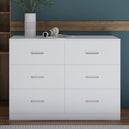Wooden Chest Of 6 Drawers - Dakota