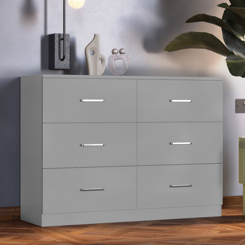 Wooden Chest Of 6 Drawers - Dakota