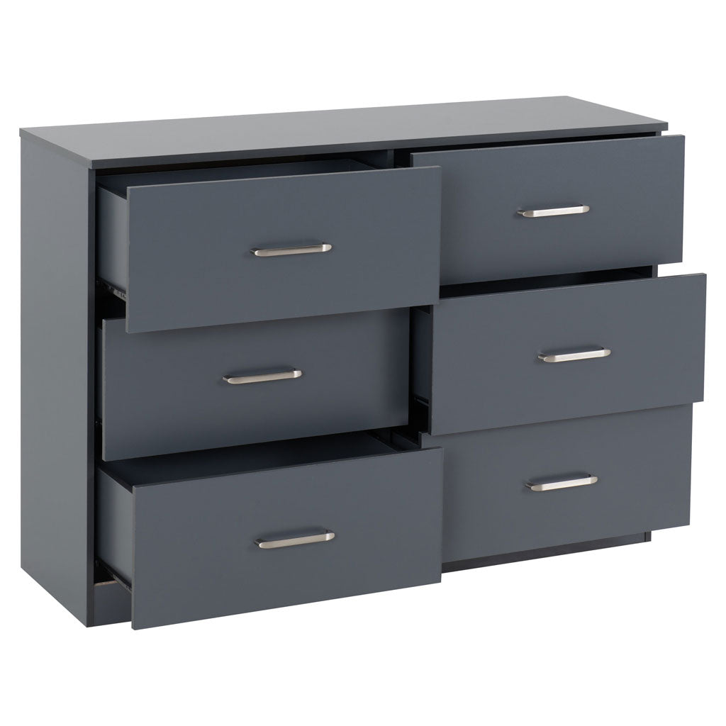 Wooden Chest Of 6 Drawers - Dakota