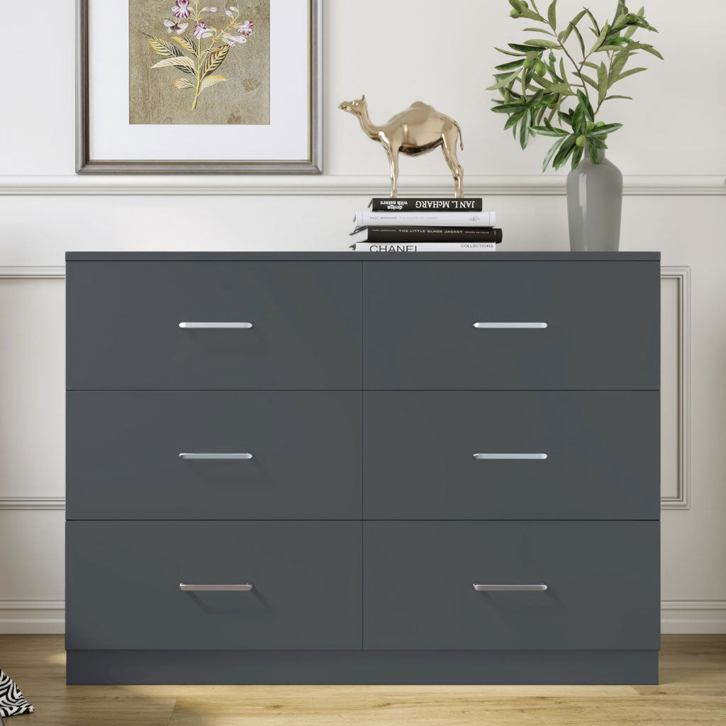 Wooden Chest Of 6 Drawers - Dakota