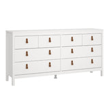 Wooden Chest Of 8 Drawers Double Dresser - Barcelona
