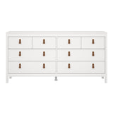 Wooden Chest Of 8 Drawers Double Dresser - Barcelona