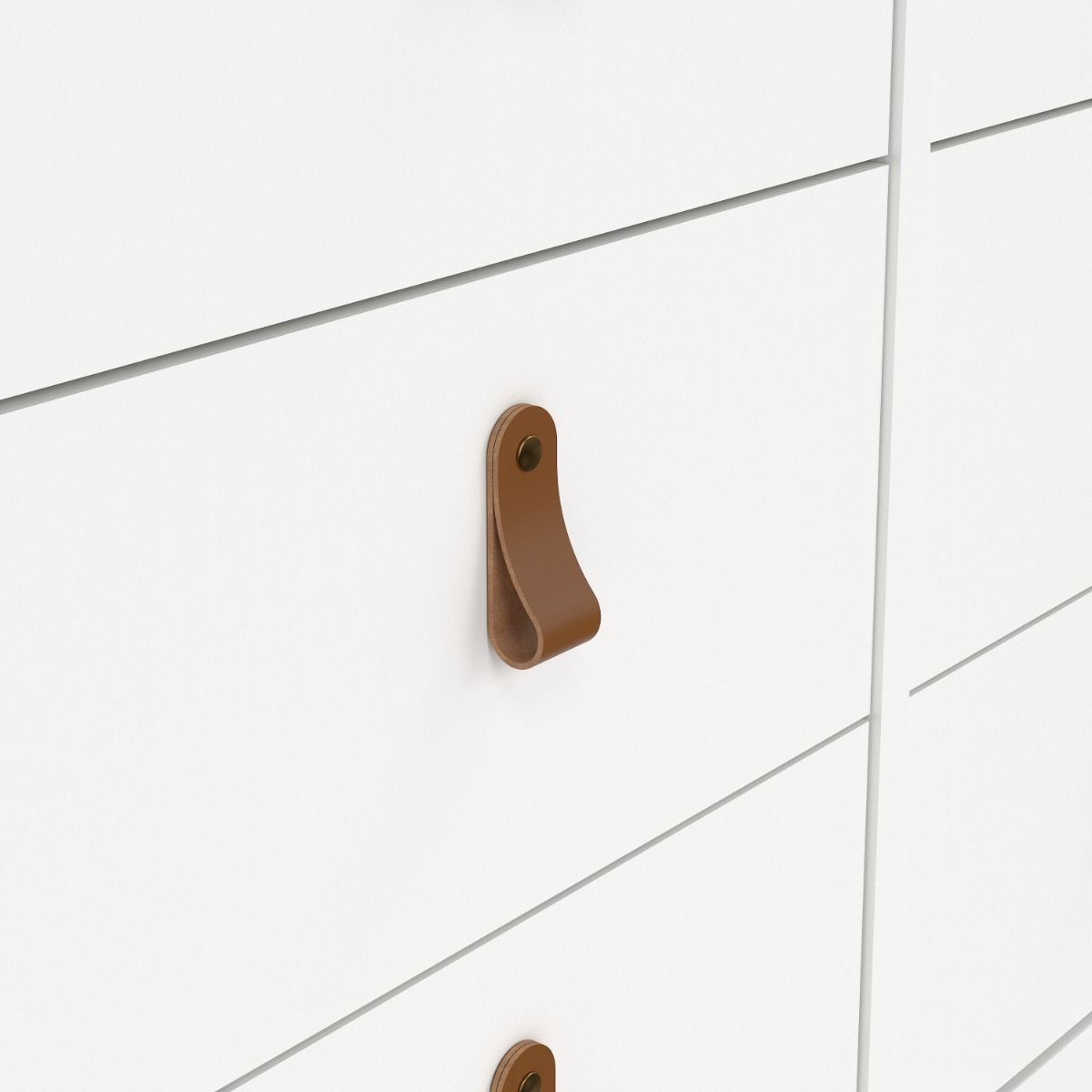 Wooden Chest Of 8 Drawers Double Dresser - Barcelona