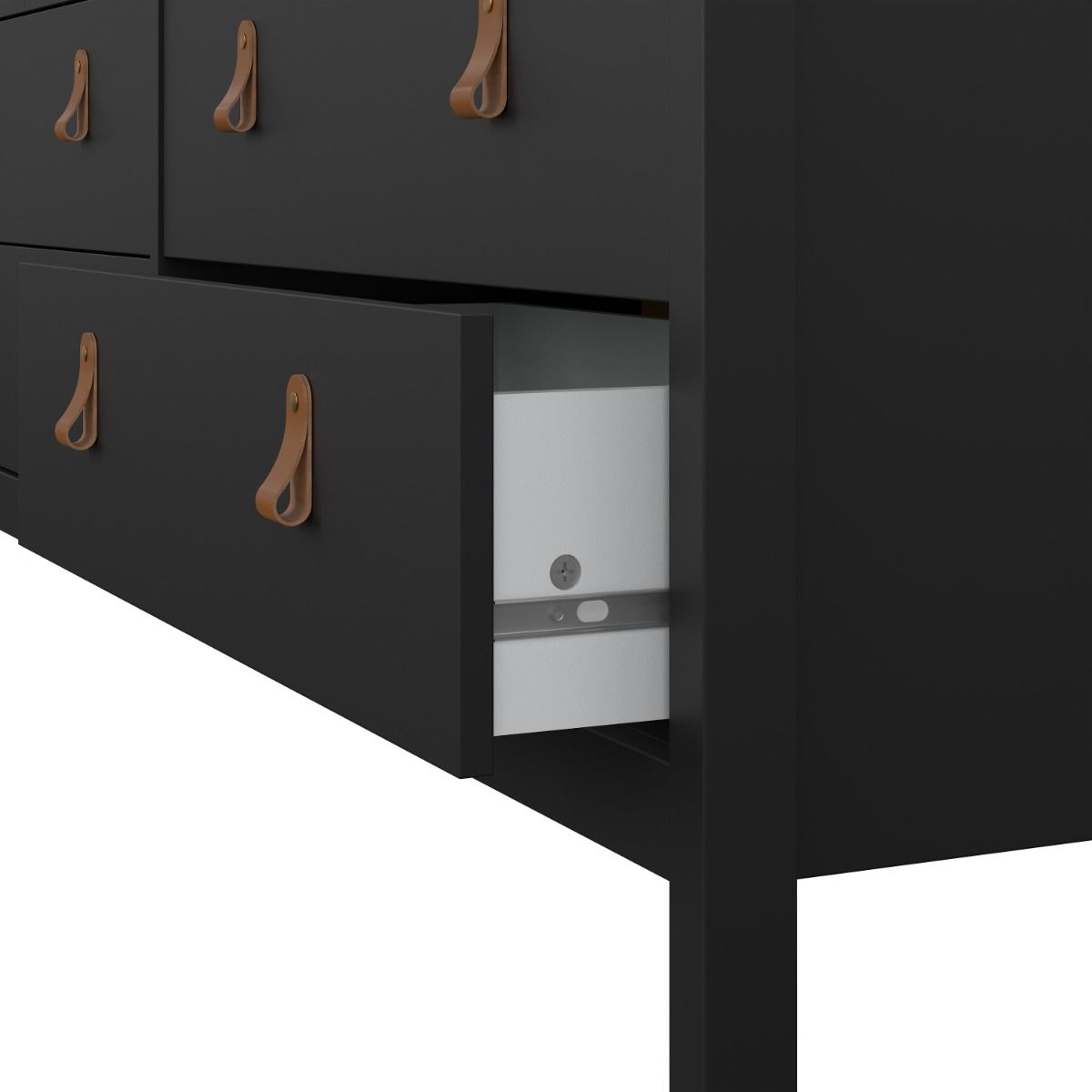 Wooden Chest Of 8 Drawers Double Dresser - Barcelona