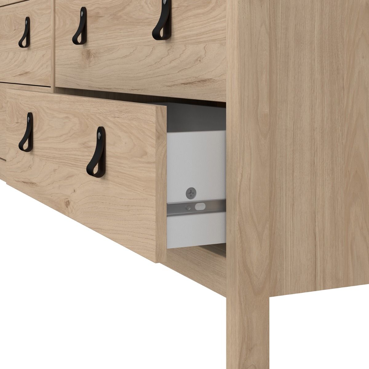 Wooden Chest Of 8 Drawers Double Dresser - Barcelona