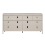 Wooden Chest Of 8 Drawers Double Dresser - Barcelona