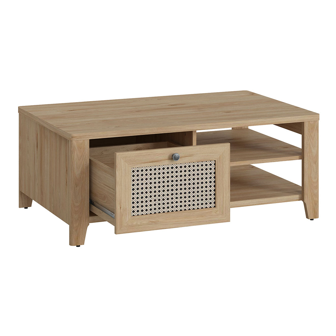 Wooden Coffee Table With 1 Drawer - Cestino