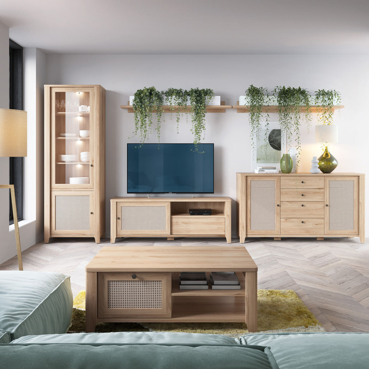 Wooden Coffee Table With 1 Drawer - Cestino