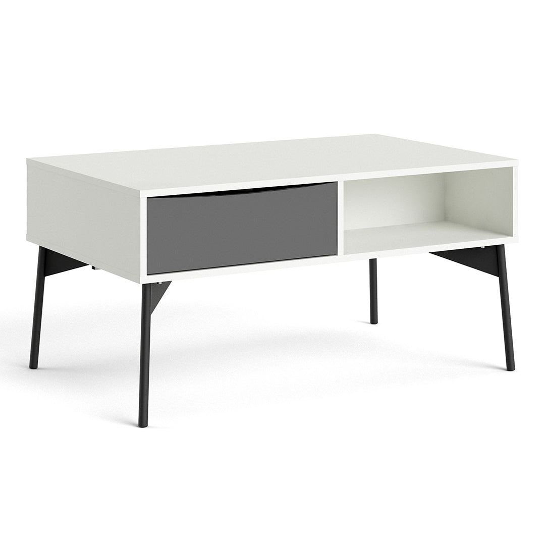Wooden Coffee Table With 1 Drawer - Fur