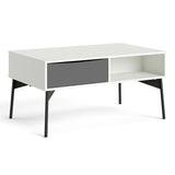Wooden Coffee Table With 1 Drawer - Fur
