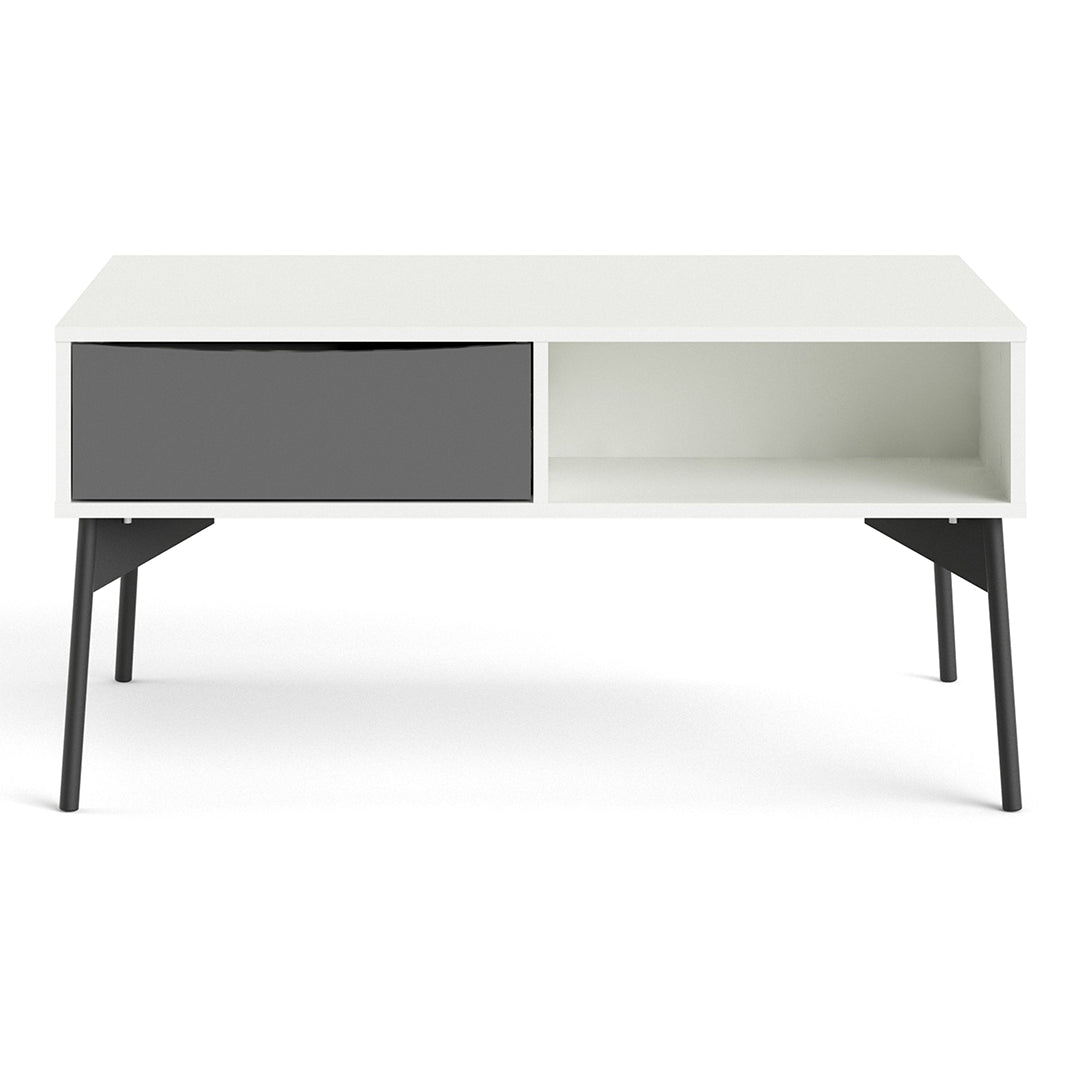 Wooden Coffee Table With 1 Drawer - Fur