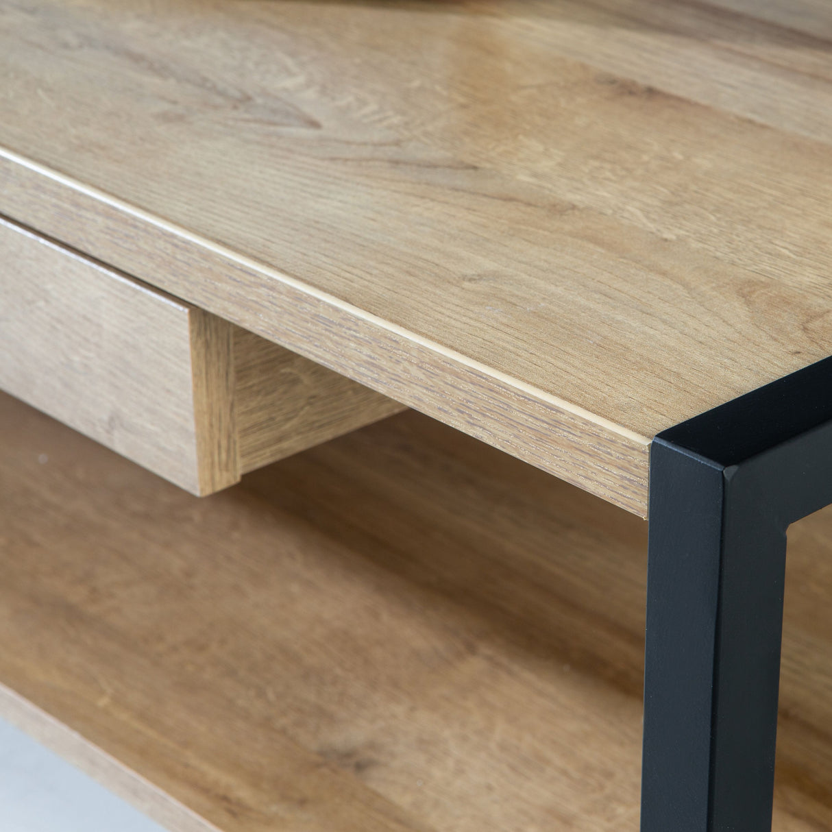 Wooden Coffee Table With 1 Drawer Rectangular - High Rock