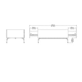 Wooden Coffee Table With 2 Drawers - Kendall